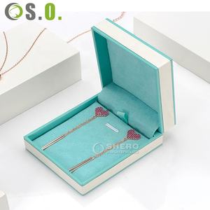 Caja de Regalo Plegable Personalizada de Lujo, Caja de Papel para Joyería, Collar, Pendientes, Imitación de Cuero, con Logotipo - Product Image 5