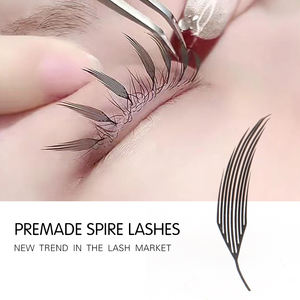 Extensions de cils préfabriquées en éventail, imprimées au laser 3D, souples et légères, vente en gros - Product Image 4