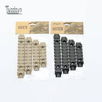 Rail en nylon Jingji SLR de haute qualité, 5/7/9/11 emplacements, 21 mm, haute résistance, durable, couleur sable noir K/M, pour la chasse tactique en extérieur