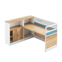 Bureau de travail modulaire personnalisé en usine, 6 postes de travail, mobilier de bureau pour immeubles de bureaux, hôpitaux, table de bureau