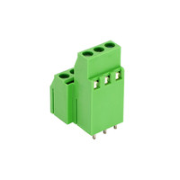 Connecteur de borniers à vis électriques bon marché de bloc en plastique de 5.08mm