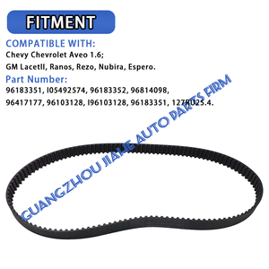 Courroie de distribution pour Chevrolet Aveo 1.6 GM LacetII Ranos Rezo Nubira, courroie serpentine I05492574 96183352 96183351 127RU25.4 - Product Image 2