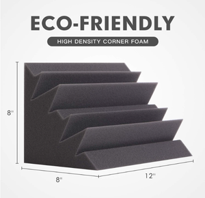 Trampas de Graves - Paneles Acústicos de Espuma para Esquinas, Absorbente de Baja Frecuencia para Estudio, Cine en Casa y Sala de Podcasts - Product Image 4