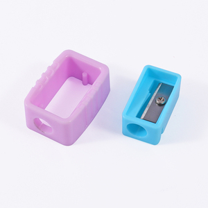 Foska Sáng Tạo Dễ Thương <span class=keywords><strong>Mini</strong></span> Có Thể Tháo Rời An Toàn Macaron Màu Kim Loại Nhựa Bút Chì Vót Với Một Khung Bảo Vệ - Product Image 3