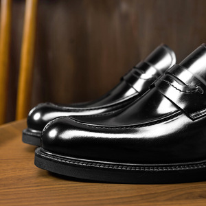 Latest Genuine Leather Slip-On Autumn Waterproof Formal Casual Shoes for <b>Men</b> Anti-Slip High Quality <b>Dress</b> Shoes - Product Image 5