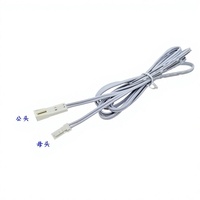 Kabel Daya USB PVC Tembaga Penuh 5-12V dengan Sakelar Satu Tombol Lampu LED Kabinet Strip Kotak Pembagi Satu-ke-enam
