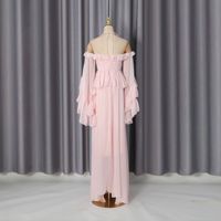 Ensemble décontracté jupe midi et haut transparent en tulle à volants, col licou, sept couleurs, Nouveautés 2026