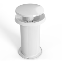 KCVENTS Rejilla de Ventilación para Soffit, Antimoho, Control de Humedad, Plástico ABS, PVC, Acero Inoxidable, Diseño Oculto Ajustable, Empotrable
