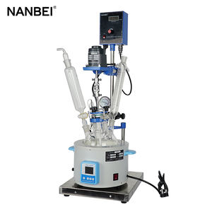 Glass Reactor for Sale <strong>Chemical</strong> Reactor Mixing 1L Stainless Steel Jacketed Distillation System for <strong>Laboratory</strong> Use - Product Image 1