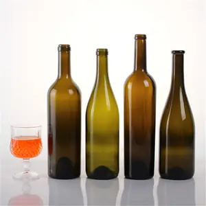 Manufacturers offer discounts on selling 750ml Bordeaux glass wine bottles, red wine bottles, and grape wine bottles