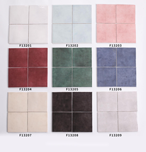 Color crema Verde Tono cálido Azulejos de baño Azulejos de cocina Azulejos de cerámica 128*128mm - Product Image 1