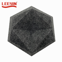 Art mural acoustique hexagonal paramétrique vertical, panneau acoustique hexagonal 3D, sculpture murale 3D