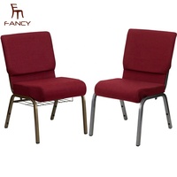 Nouvelles chaises d'église empilables en métal de chaise d'église de conception à vendre