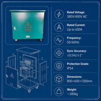 Armoire de synchronisation automatique de haute qualité pour générateur diesel, 380V 400V, 10ms, pour applications pétrolières et gazières, IP54, hybride