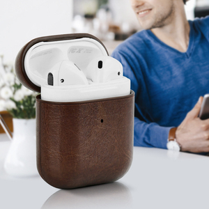 Étui de chargement pour <span class=keywords><strong>Airpods</strong></span> 1 2 <span class=keywords><strong>3</strong></span>ème génération Pro 2, étui de protection en cuir avec mousqueton pour Airpod Pro <span class=keywords><strong>3</strong></span>, étui en cuir 2025 - Product Image 5