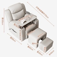 Sillón de Pedicura para Salón de Uñas, Sillón Multiusos, Silla para Baño de Pies