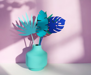 Foglie <span class=keywords><strong>di</strong></span> legno tropicali tagliate al Laser per la decorazione della scuola materna della casa Boho - Product Image 4