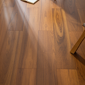 Parquet en bois d'ingénierie multicouche brillant de qualité antimicrobienne ABC 15mm 14mm en Padauk, à rainures et languettes, largeur 300mm, pour maison de luxe - Product Image 2