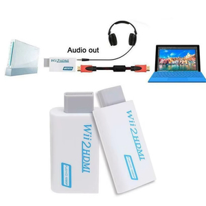 Convertidor de <span class=keywords><strong>Wii</strong></span> a <span class=keywords><strong>HDMI</strong></span>, Compatible con Full HD 720P 1080P, Audio de 3.5mm, <span class=keywords><strong>Adaptador</strong></span> Wii2HDMI <span class=keywords><strong>para</strong></span> HDTV y Auriculares - Product Image 4