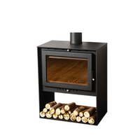 Cheminée en fonte de qualité européenne, design classique, au gaz ou au bois, longue durée de vie, autoportante pour villas, bois de chauffage