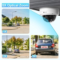 Sistema de Cámaras CCTV PTZ 4COVR 32CH 4K con 24 Cámaras de 8MP, Zoom Óptico 5X, 32 Canales PoE, SMD, IA, para Negocios, Seguridad IP y Vigilancia