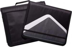 Muestra gratis BSCI 700 hojas de gran capacidad impermeable escuela cremallera carpeta D-Ring Zip up Binder Bag con asa - Product Image 4