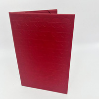 Porte-menu en similicuir imperméable avec pochette transparente en PVC 8,5x11,8,5x14 A5, logo personnalisé, faible MOQ, pour café, bar, hôtel