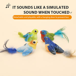 Mainan hewan peliharaan simulasi gaya kartun baru suara realistis bahan serat kain Buster untuk permainan interaktif pohon kucing - Product Image 4