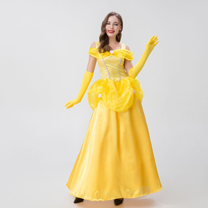 Costume de cosplay pour femmes adultes, robe de princesse <span class=keywords><strong>Belle</strong></span>, <span class=keywords><strong>la</strong></span> <span class=keywords><strong>Belle</strong></span> <span class=keywords><strong>et</strong></span> <span class=keywords><strong>la</strong></span> <span class=keywords><strong>Bête</strong></span>, <span class=keywords><strong>film</strong></span> <span class=keywords><strong>et</strong></span> télévision - Product Image 6