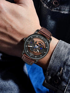 นาฬิกาควอตซ์ <span class=keywords><strong>TOMI</strong></span> T102 รุ่นใหม่มาแรงสำหรับผู้ชาย สายหนัง นาฬิกาข้อมือแฟชั่น ดีไซน์หน้าปัดทรงกลมแบบปรับแต่งได้ นาฬิกาผู้ชายระดับพรีเมียมสุดหรู - Product Image 3