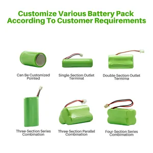 Baterai isi ulang Nimh 1.2V ramah baterai AA 2600mAh Aaa 800mah paket baterai Ni-Mh silinder