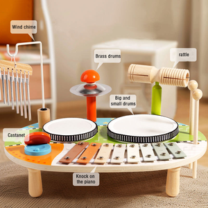 हॉट सेलिंग लकड़ी 6 में 1 टम्पेशन सेट मोंटेसरी पहेली गेम एडड बच्चों खिलौने लड़कों और लड़कियों - Product Image 5