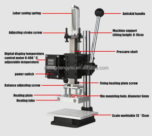 Machine de marquage à chaud multifonctionnelle à affichage numérique pour le marquage de portefeuilles en cuir, l'étiquetage et la création de marques de commerce - Product Image 6