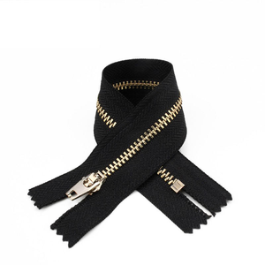 Directo de Fábrica, Venta al Por Mayor, Personalizado, Ecológico 4 #   <span class=keywords><strong>Cremallera</strong></span> metálica de latón de 25 cm con extremo cerrado para jeans, zapatos, prendas y bolsos - Product Image 1