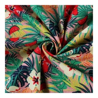 100% coton sergé tissu dernière conception motif Floral coton peigné imprimé drap de lit tissu housse de couette 120gsm pour Textiles de maison