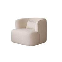 Canapé monoplace moderne et minimaliste avec revêtement personnalisable, idéal comme fauteuil de salon pour les chambres à coucher, les salons
