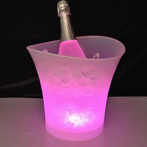Su misura a batteria impermeabile 7-colore cambia LED secchiello del ghiaccio per Champagne vino birra più fresco - Product Image 5