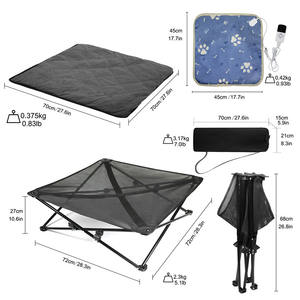 GeerDuo-cama de descanso para perros y mascotas, estructura de acero plegable y portátil, con calefacción, para acampar y viajar, con bolsa de transporte - Product Image 5