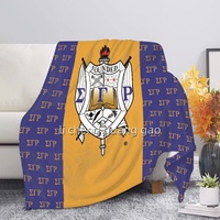 Couverture en flanelle SGR Sigma Gamma Rho Sorority, la plus vendue, chaude et confortable, pour canapé, lit, voiture, couverture personnalisée