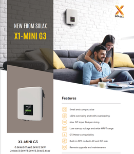 <span class=keywords><strong>Solax</strong></span> X1 MINI G3 0.6 ~ 3.6kw 0.7kw 1.1kw 1.5kw 2.5kw 3kw 3 3kw 3.6kw Onduleur de stockage d'énergie monophasé monophasé sur onduleur de raccordement au réseau - Product Image 2