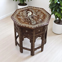 Boîte en bois artisanale avec incrustation d'os de chameau, panneau mural décoratif en bois de rose, accent de décoration intérieure, article cadeau