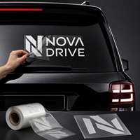 Autocollant de voiture électrostatique personnalisé imperméable en gros, réutilisable, sans colle, pour vitres