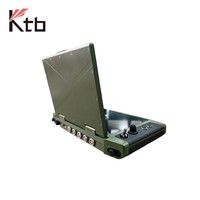 PC Industrial Resistente Personalizado KTB-D10UD, Estación de Trabajo de Doble Pantalla de 10.1'', Controlador Intel I3/i5/i7 con Joystick y Conectores de Aviación