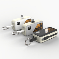 Porte-clés portable en forme de capsule, alimentation électrique, coque en plastique, forme compacte, transmission de puissance multi-ports