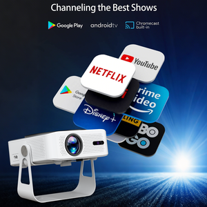 SXZ Vente en gros A50 Auto Focus Native 1080P 5G WiFi 6 BT 4K Prise en charge Mini projecteur portable <span class=keywords><strong>Android</strong></span> 11 pour films et jeux en extérieur - Product Image 2