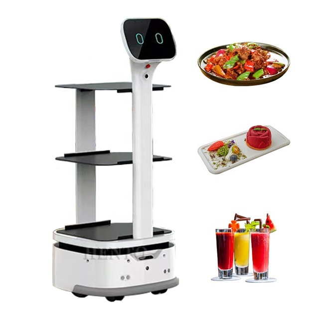 Autonomous Navigation Waiter Robot Restaurant / Package Delivery Robot / Waitress Robot