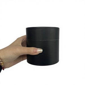 Boîte cylindrique en carton noir de luxe biodégradable en gros pour les blocs <span class=keywords><strong>Lego</strong></span> et les jouets, boîte à bijoux en papier - Product Image 4