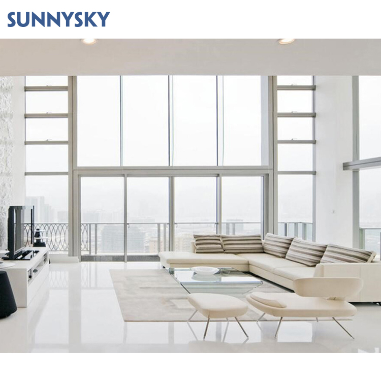 Sunnysky окна с двойным остеклением створчатое окно внешнее ударное закаленное стекло
