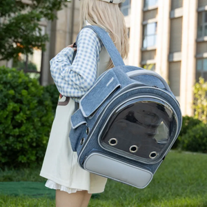 Large Capacity Pet <b>Carrier</b> Backpack Portable Breathable Double Shoulder Bag for Cats <b>Dogs</b> Rabbits Outdoor Travel Pet Bag - Product Image 5