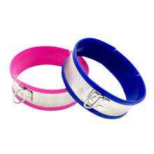 Yeni BDSM yetişkin seks oyuncakları paslanmaz çelik silikon yaka seks çiftler için oyuncaklar oyunları köle yaka - Product Image 2